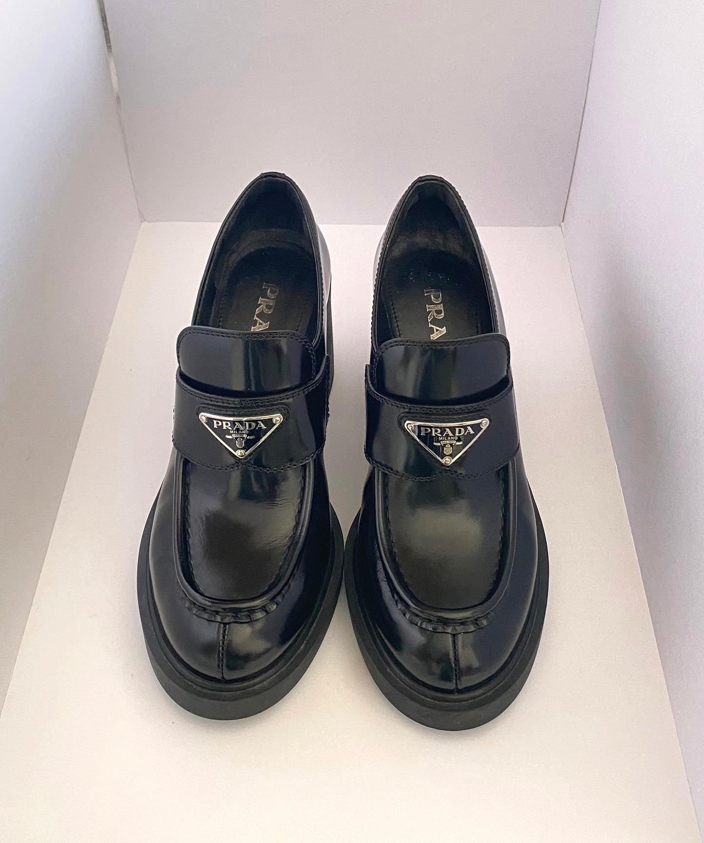 Preloved Prada Chocolate Loafers UK4/37