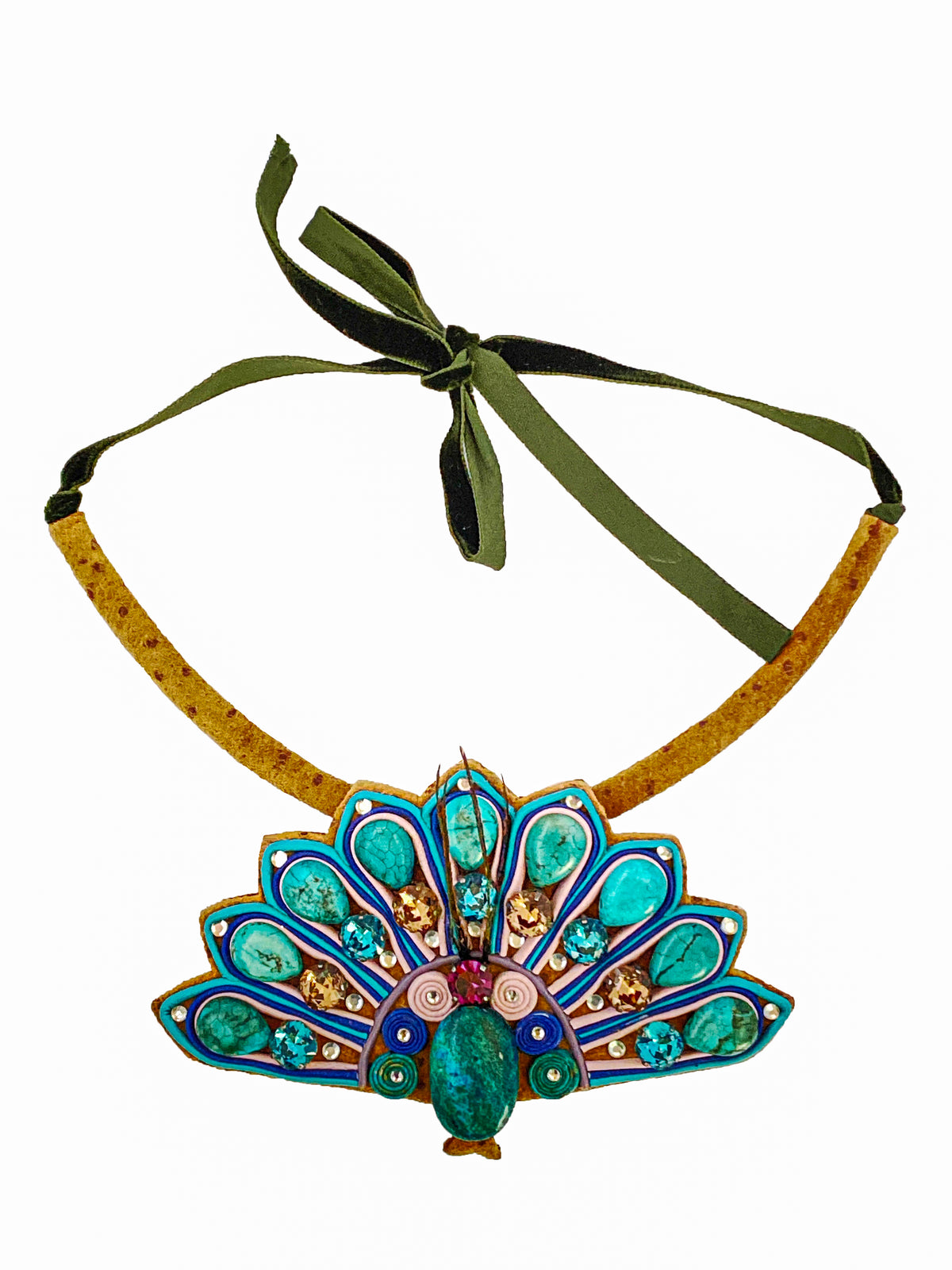 Peacock Gemstone Necklace