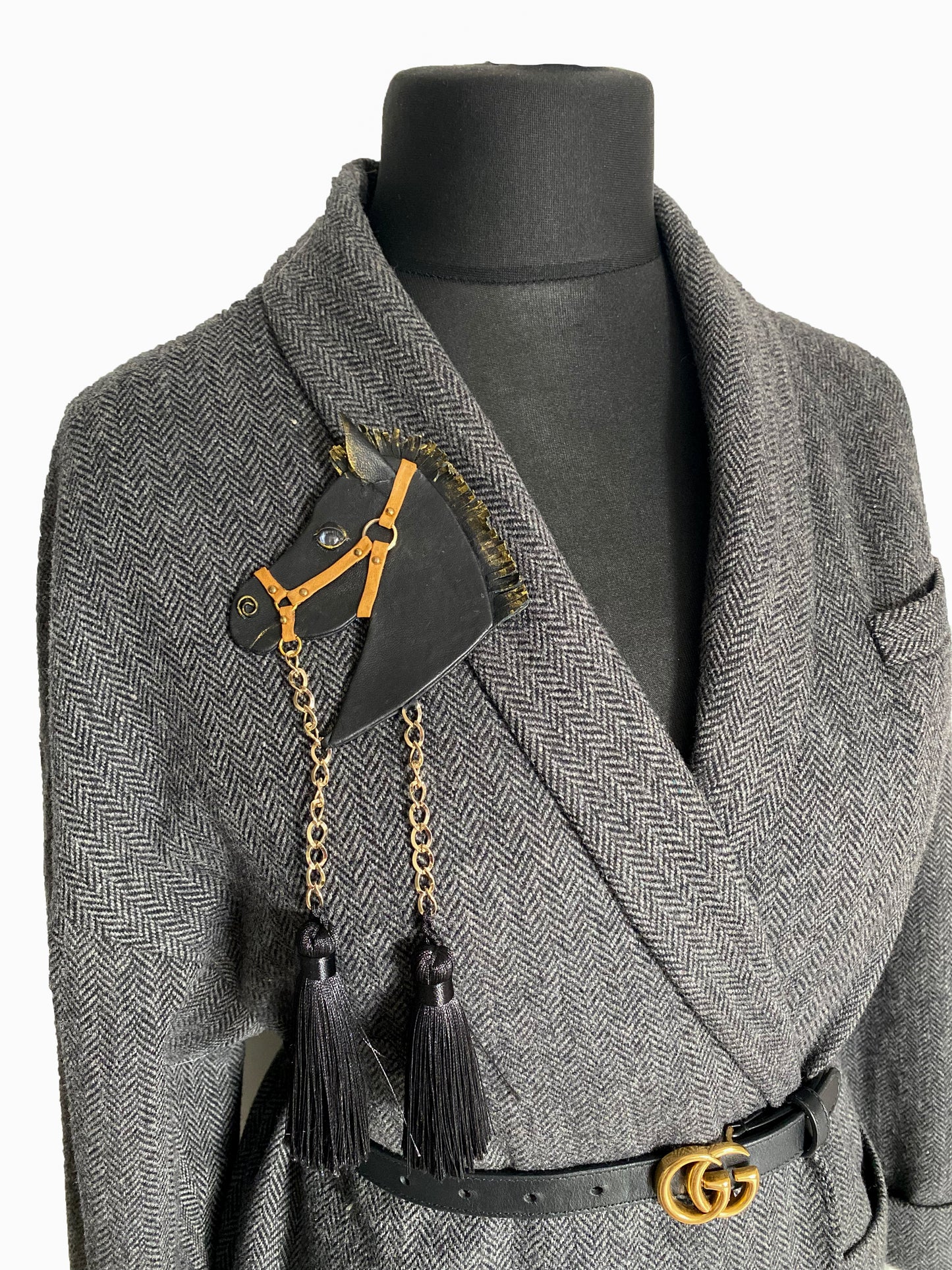 Horse Necklace Convertible Brooch