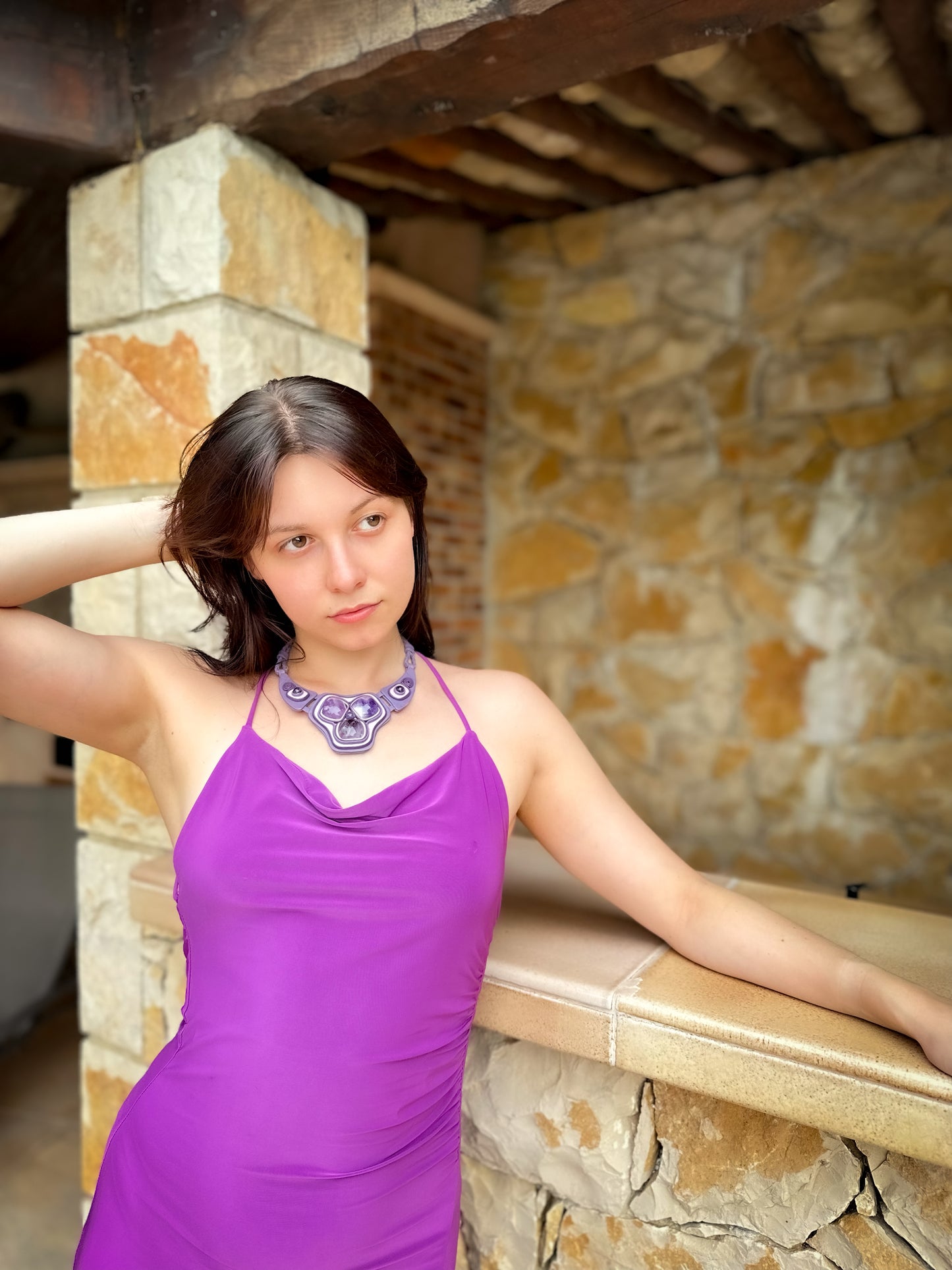 Amethyst Deco Necklace