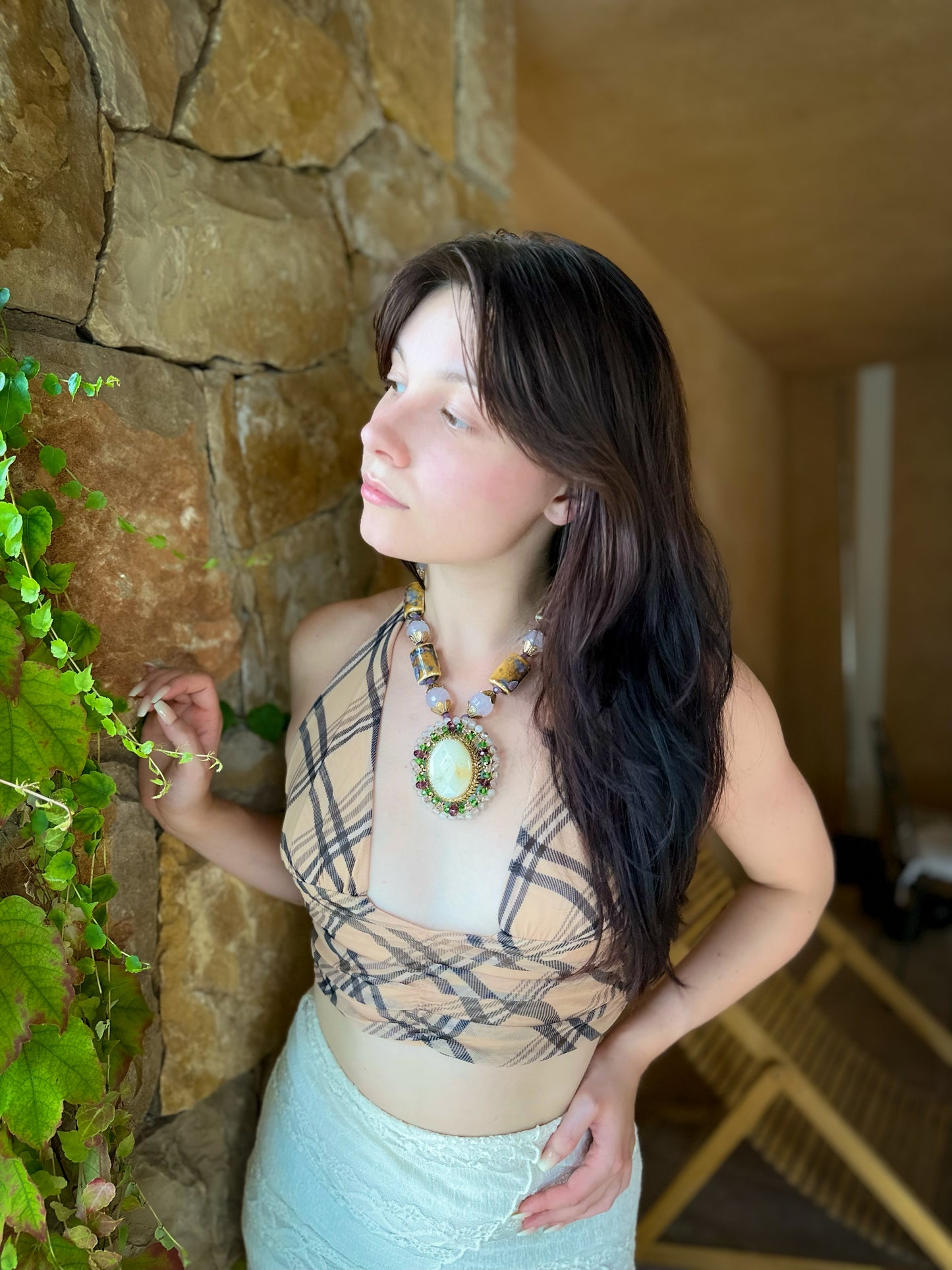 Yellow Gemstone Necklace