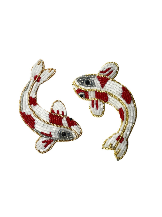 Pair of Koi Fish Brooches