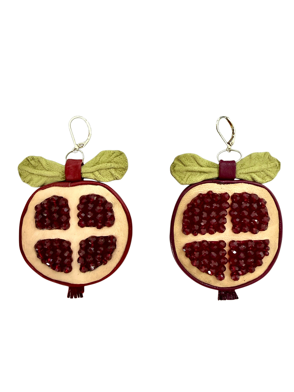 Giant Crystal Pomegranate Earrings