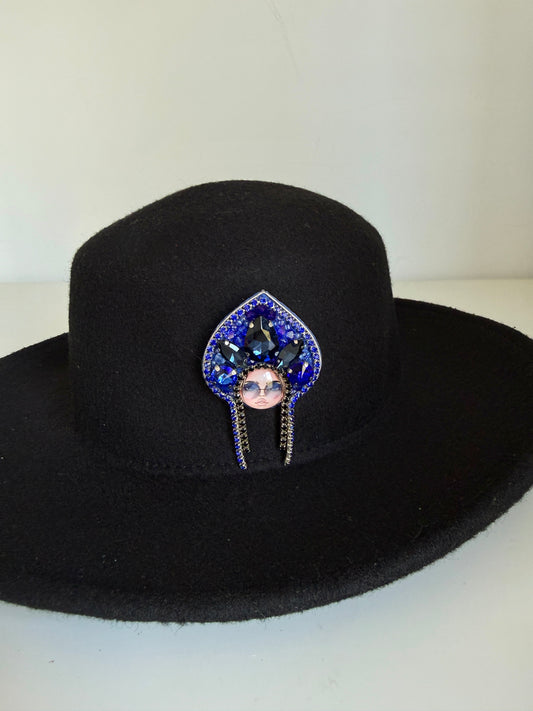 Girl in Kokoshnik Brooch
