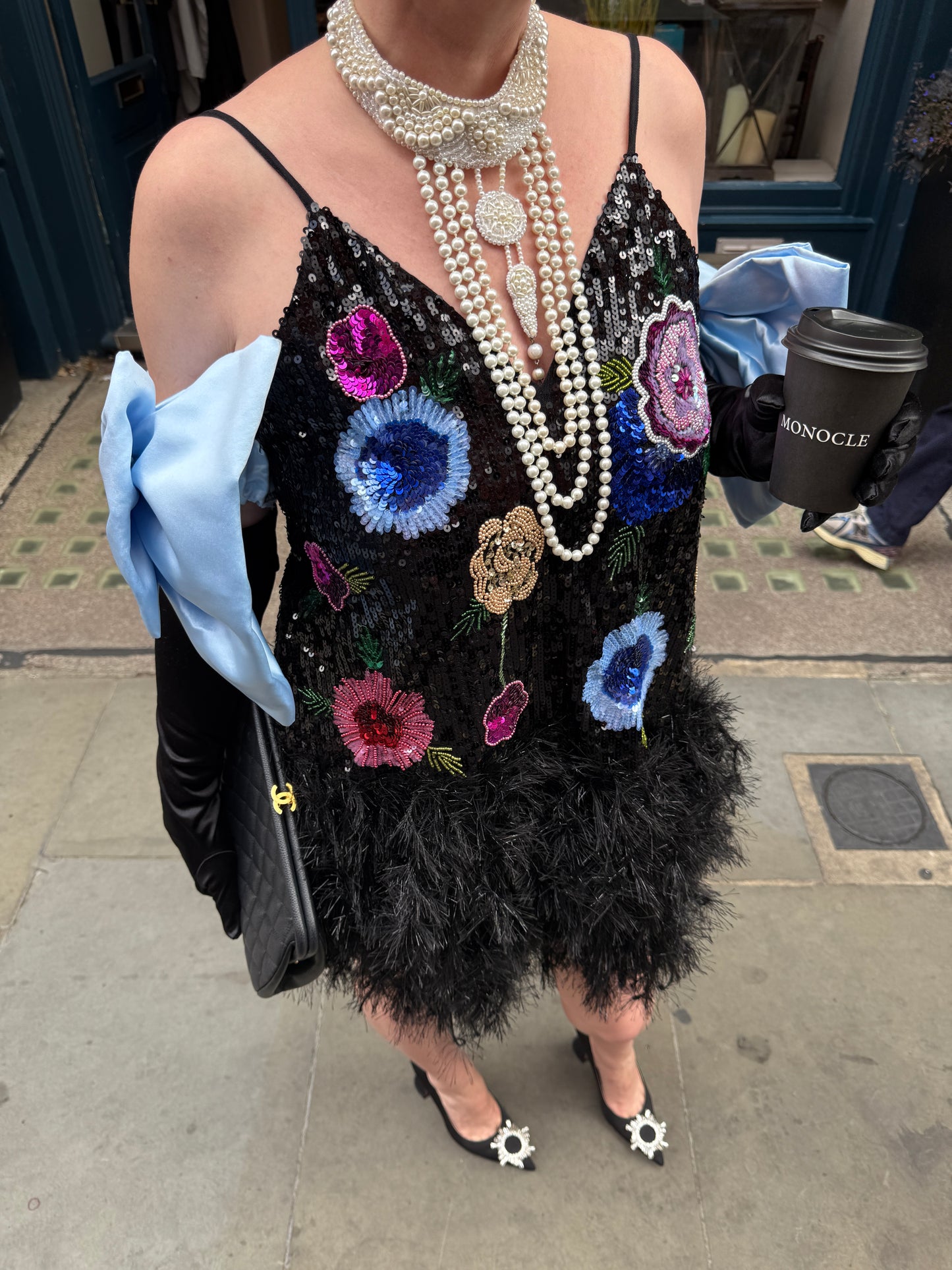 Cascading Pearl Statement Necklace