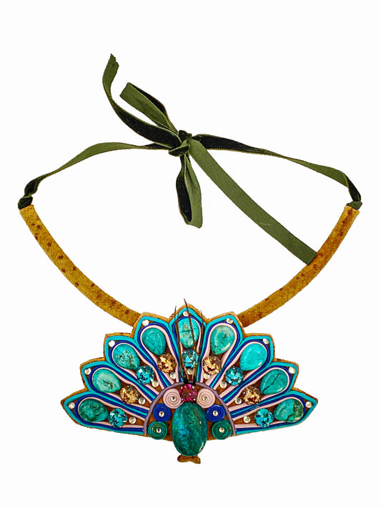Peacock Gemstone Necklace