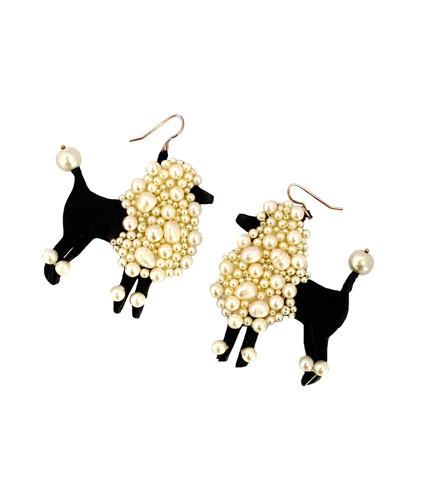 Playful Poodle Earrings