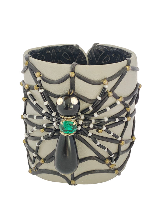 Leather Spider Bracelet
