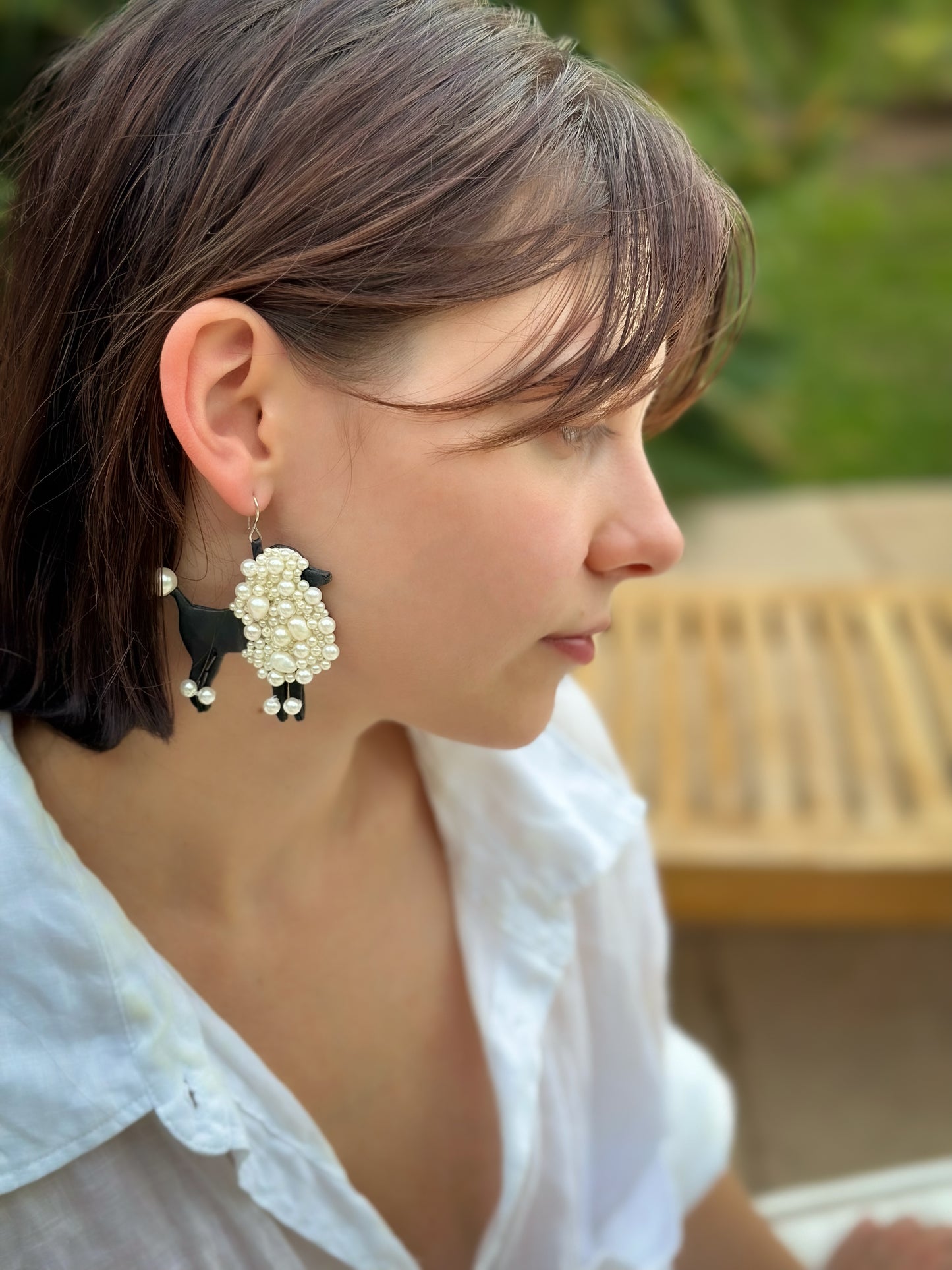 Playful Poodle Earrings