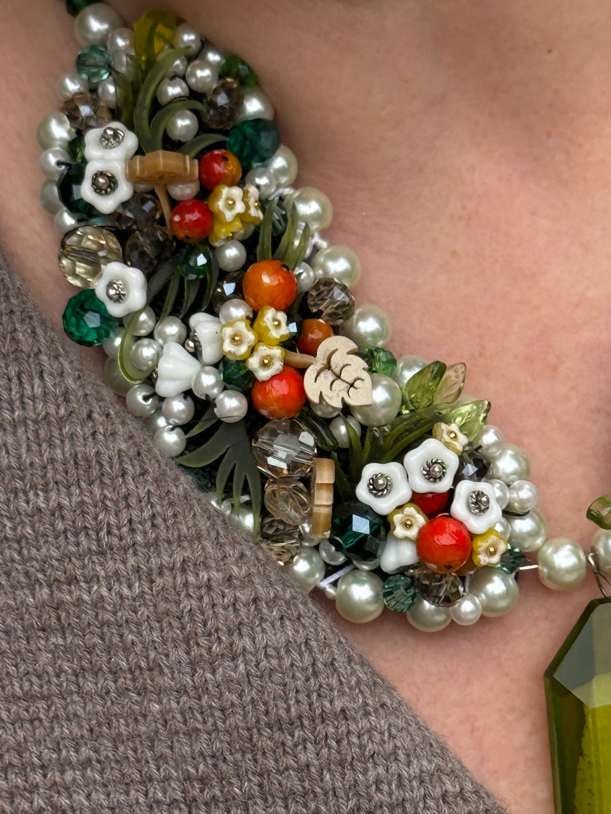 Apple Orchard Statement Necklace
